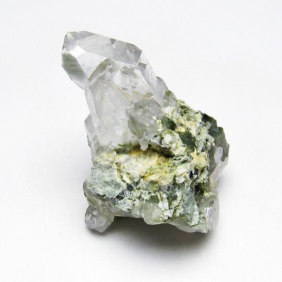 グリーンファントムクォーツ　クラスター アメリカ産 [T126-7667]