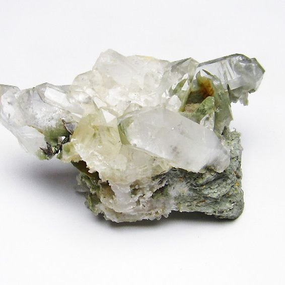 グリーンファントムクォーツ　クラスター アメリカ産 [T126-7673]