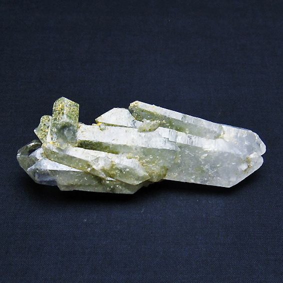 グリーンファントムクォーツ　クラスター アメリカ産 [t126-7783]