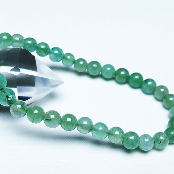 インド翡翠 ブレスレット 6mm [T127-11423]