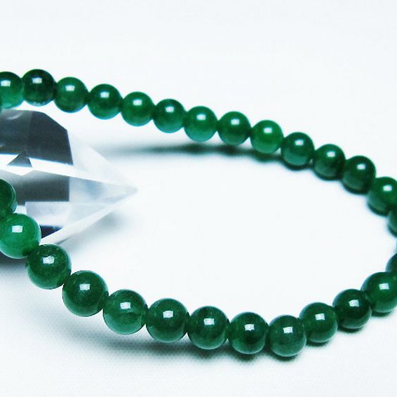 インド翡翠 ブレスレット 6mm [t127-11581]