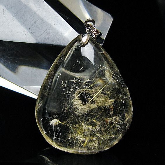 ゴールドタイチンルチル ペンダント [T134-3982]