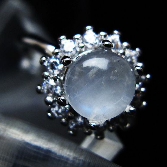 ムーンストーン 指輪 (16号) [t135-7379]