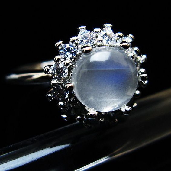 ムーンストーン 指輪 (16号)[T135-7412]