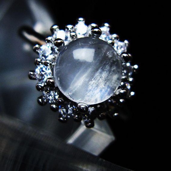 ムーンストーン 指輪 (15号)[T135-7478]