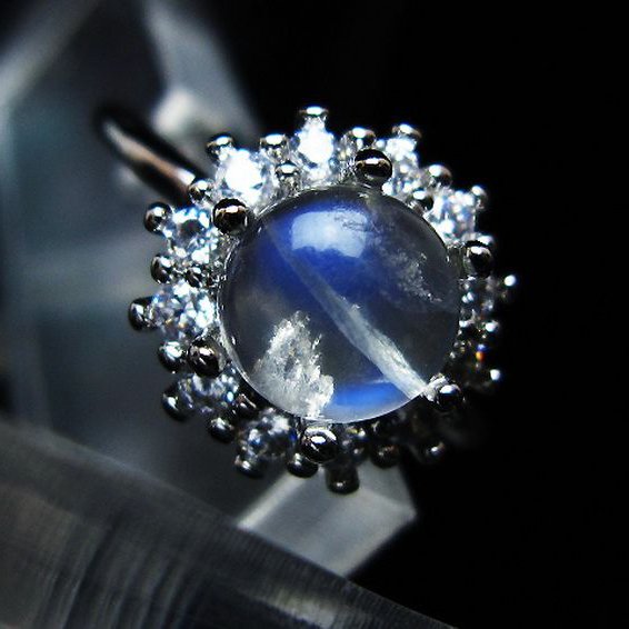 ムーンストーン 指輪 (16号) [t135-7492]