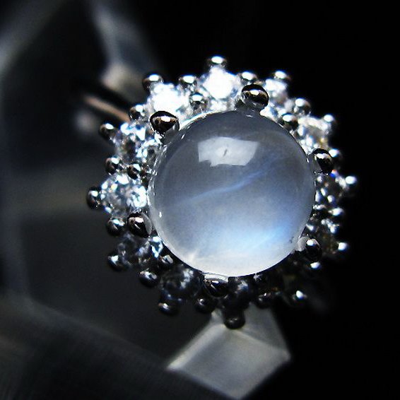 ムーンストーン 指輪 (16号)[T135-7499]