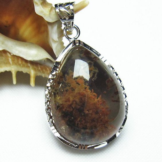 ガーデン水晶 ペンダント [T136-2656]