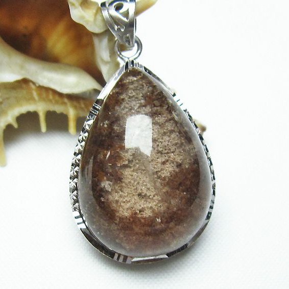 ガーデン水晶 ペンダント [T136-2659]