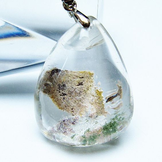 ガーデン水晶 ペンダント [t136-4601]