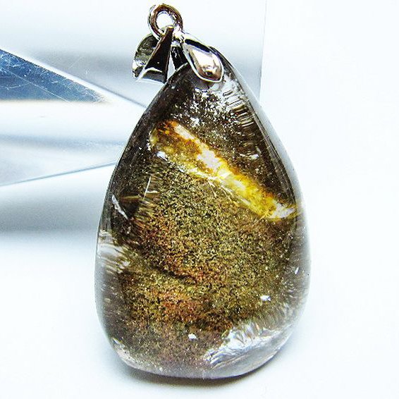 ガーデン水晶 ペンダント [t136-4625]