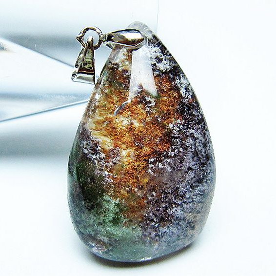 ガーデン水晶 ペンダント [t136-4658]