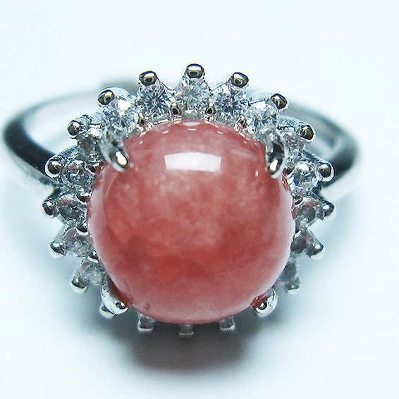 インカローズ ロードクロサイト 指輪 (17号)[T137-3025]