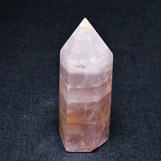ローズクォーツ 六角柱[T138-5385]