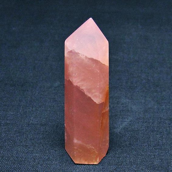 ローズクォーツ 六角柱[T138-5882]
