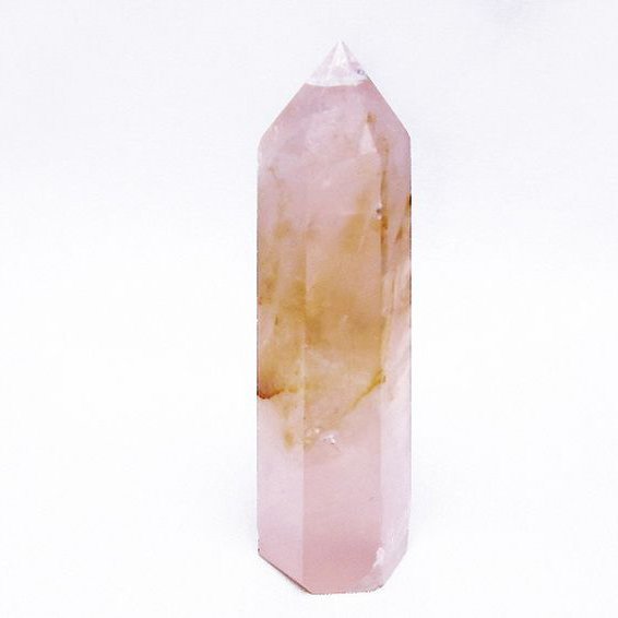 ローズクォーツ 六角柱[T138-6297]