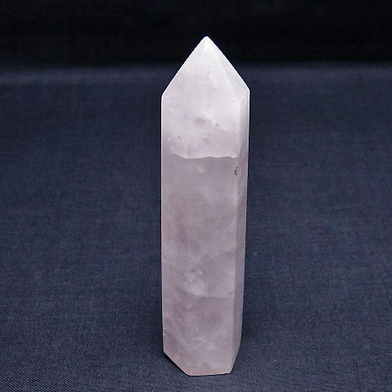 ローズクォーツ 六角柱 [t138-6405]