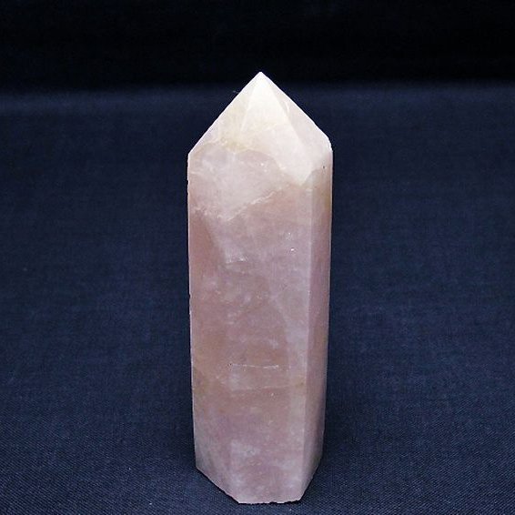 ローズクォーツ 六角柱 [t138-6413]