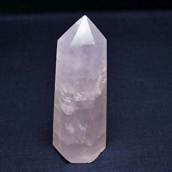 ローズクォーツ 六角柱 [t138-6507]