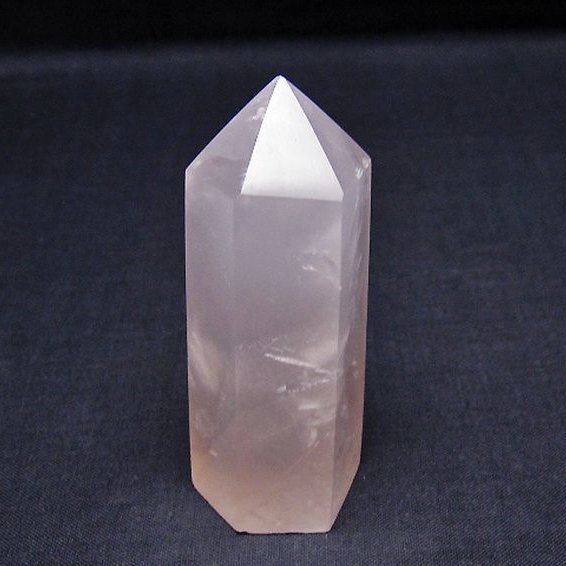 ローズクォーツ 六角柱[T138-6564]