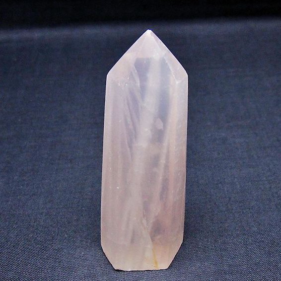 ローズクォーツ 六角柱[T138-6566]