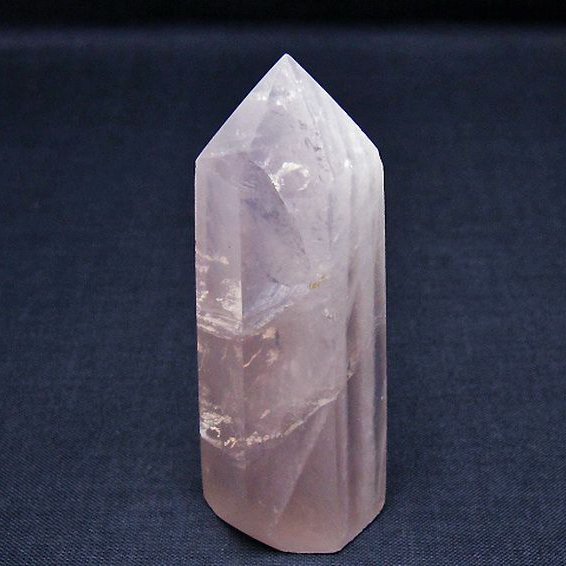 ローズクォーツ 六角柱 [t138-6570]