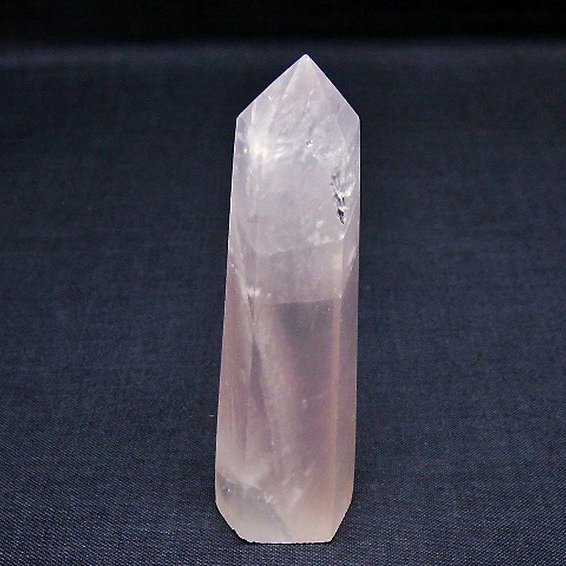 ローズクォーツ 六角柱[T138-6577]