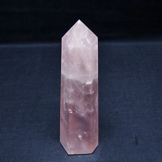 ローズクォーツ 六角柱 [t138-6747]