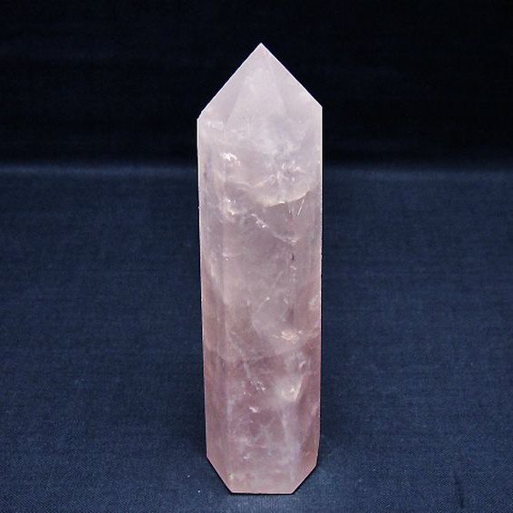 ローズクォーツ 六角柱 [t138-6780]