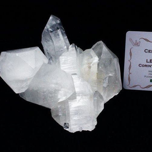 レムリアンシード 水晶 クラスター ミナスジェライス州コリント産  ※証明書付き[T143-2046]