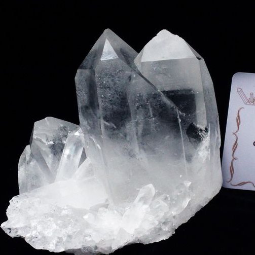 レムリアンシード 水晶 クラスター ミナスジェライス州コリント産  ※証明書付き[T143-2065]