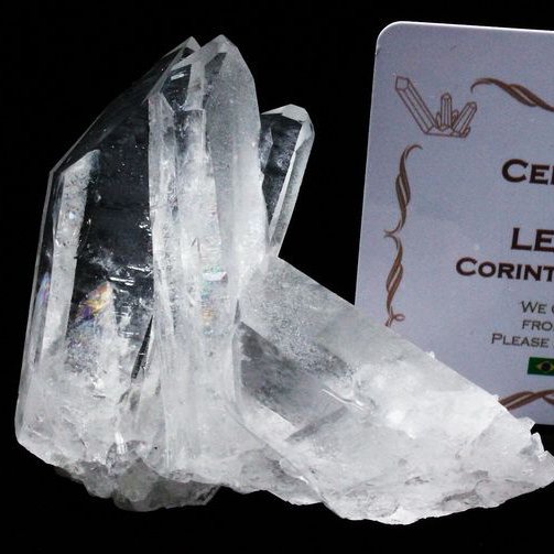 レムリアンシード 水晶 クラスター ミナスジェライス州コリント産  ※証明書付き[T143-2071]