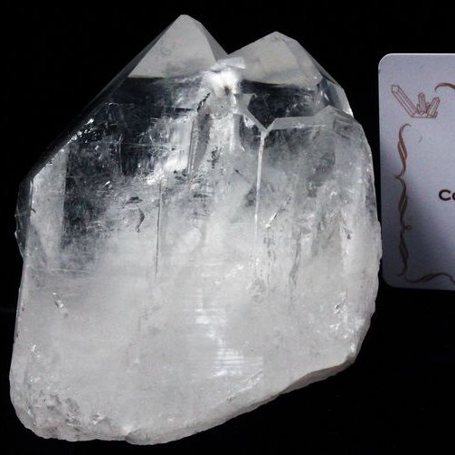 レムリアンシード ダブルポイント水晶 クラスター ミナスジェライス州コリント産 ※証明書付き[T143-2087]