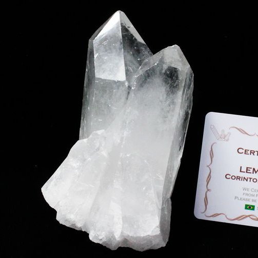レムリアンシード 水晶 クラスター ミナスジェライス州コリント産  ※証明書付き[T143-2106]