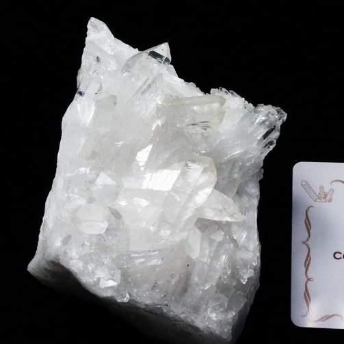 レムリアンシード 水晶 クラスター ミナスジェライス州コリント産  ※証明書付き[T143-2129]