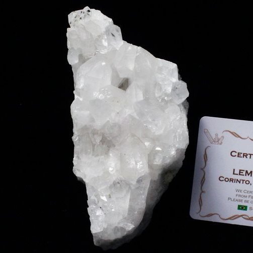 レムリアンシード 水晶 クラスター ミナスジェライス州コリント産  ※証明書付き[T143-2138]