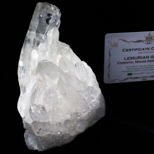 レムリアンシード 水晶 クラスター ミナスジェライス州コリント産  ※証明書付き[T143-2151]