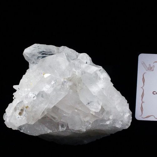 レムリアンシード 水晶 クラスター ミナスジェライス州コリント産  ※証明書付き[T143-2152]