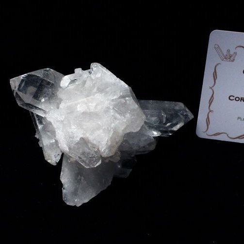 レムリアンシード 水晶 クラスター ミナスジェライス州コリント産  ※証明書付き[T143-2164]