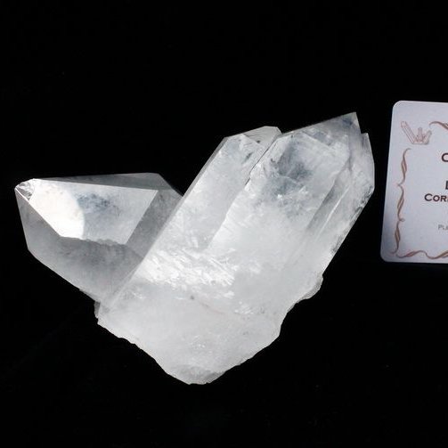 レムリアンシード 水晶 クラスター ミナスジェライス州コリント産  ※証明書付き[T143-2183]