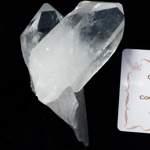 レムリアンシード 水晶 クラスター ミナスジェライス州コリント産  ※証明書付き[T143-2184]