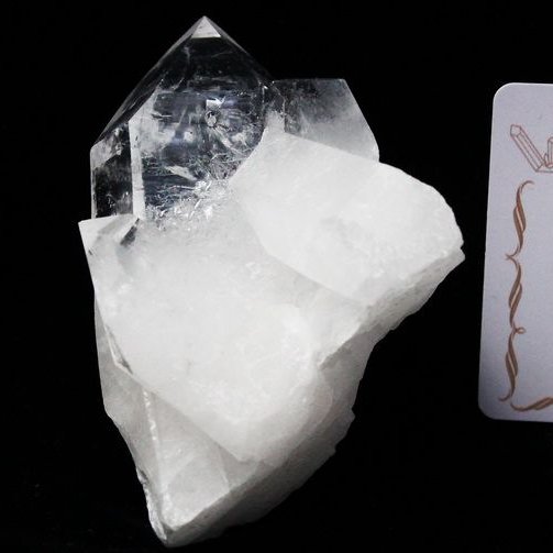 レムリアンシード 水晶 クラスター ミナスジェライス州コリント産  ※証明書付き[T143-2193]