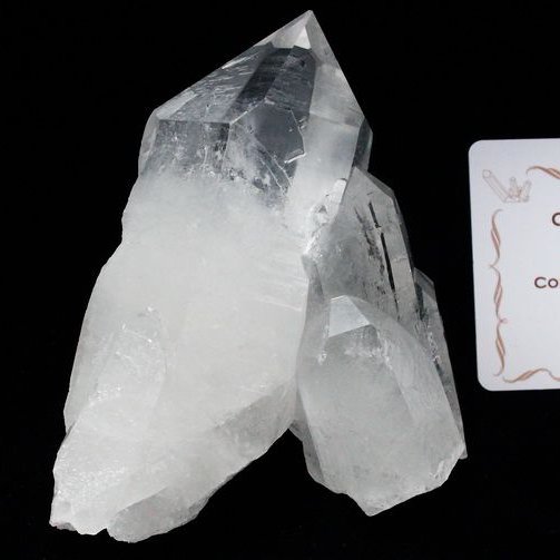 レムリアンシード 水晶 クラスター ミナスジェライス州コリント産  ※証明書付き[T143-2201]