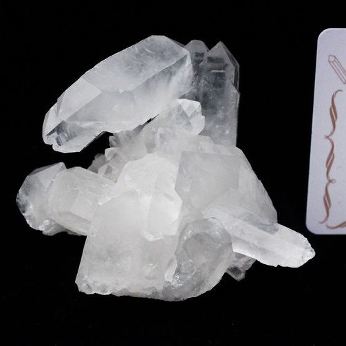 レムリアンシード 水晶 クラスター ミナスジェライス州コリント産  ※証明書付き[T143-2212]