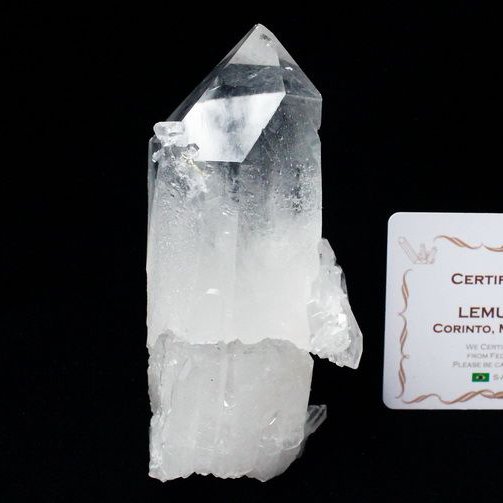 レムリアンシード 水晶クラスター セルフヒールド ミナスジェライス州コリント産 ※証明書付き[T143-2237]