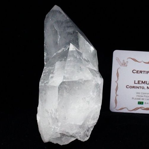 レムリアンシード ダブルポイント水晶 クラスター ミナスジェライス州コリント産 ※証明書付き[T143-2247]