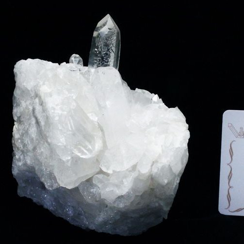 レムリアンシード 水晶 クラスター ミナスジェライス州コリント産  ※証明書付き[T143-2476]