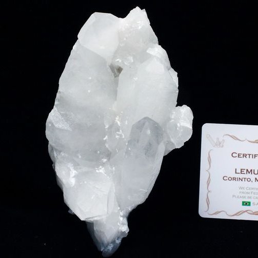レムリアンシード 水晶 クラスター ミナスジェライス州コリント産  ※証明書付き[T143-2484]