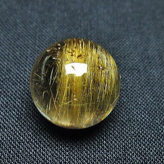 ゴールドタイチンルチル入り 水晶 丸玉 16mm [t145-2294]