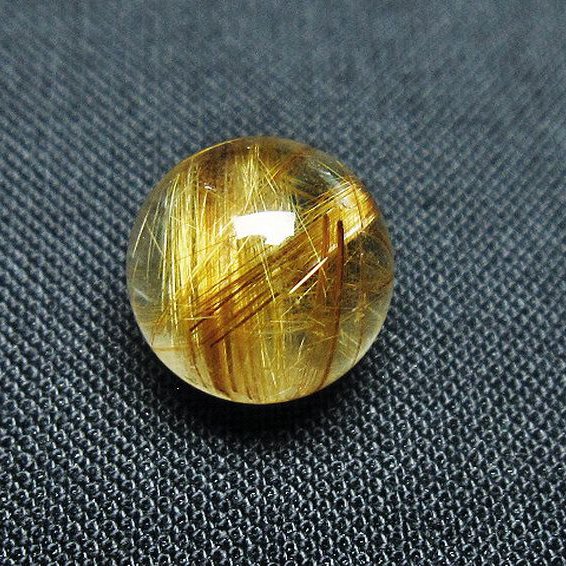 ゴールドタイチンルチル入り 水晶 丸玉 11mm [t145-2338]